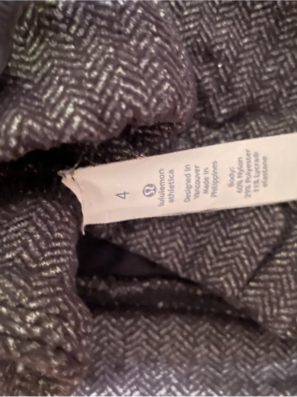 Lululemon Charcoal Herringbone Joggers - Picture 3 of 3